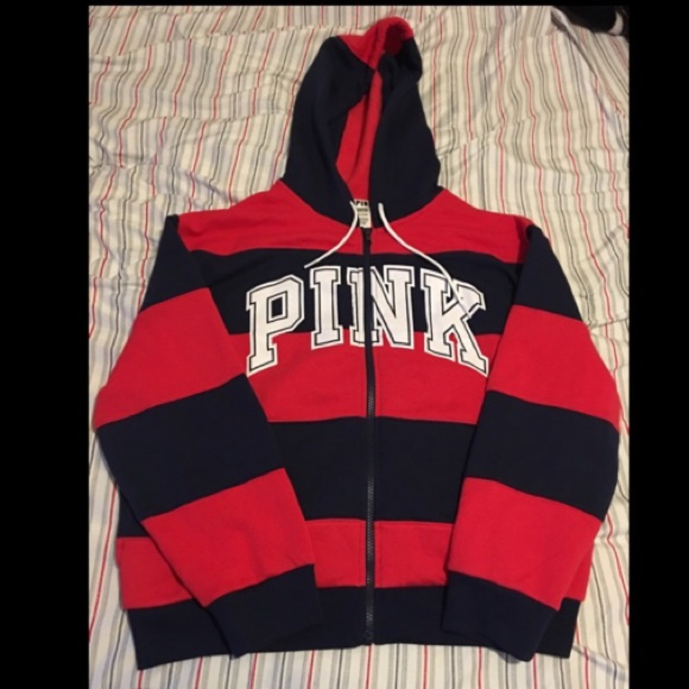 Pink sip up sweater